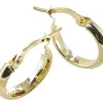 Créole or demi jonc lisses 3mm diam15