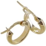 Créole or demi jonc lisses 3mm diam08