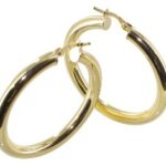 Créole or lisses rondes 4mm diam30