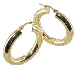 Créole Perla or lisses rondes